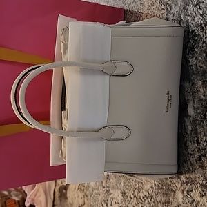 NEW Kate Spade parchment Knott medium satchel